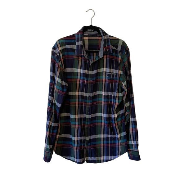 Seanjohn Other - SeanJohn XL tailored fit plaid button down casual t-shirt  yellow black outdoor